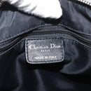 Christian Dior Trotter Canvas Handtas Zwart Zilver Auth 156495-21