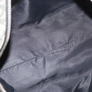 Christian Dior Trotter Canvas Handtas Zwart Zilver Auth 156495-22