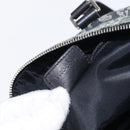 Christian Dior Trotter Canvas Hand Bag Black Silver Auth 156495-23