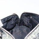 Christian Dior Trotter Canvas Handtas Zwart Zilver Auth 156495-12