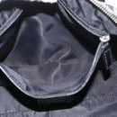 Christian Dior Trotter Canvas Handtas Zwart Zilver Auth 156495-25