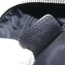Christian Dior Trotter Canvas Handtas Zwart Zilver Auth 156495-26