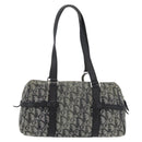 Christian Dior Trotter Canvas Handtas Zwart Zilver Auth 156495-2