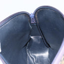 Christian Dior Trotter Canvas Shoulder Bag Navy Gold Auth 156496-18