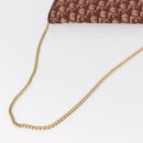 Christian Dior Trotter Canvas Chain Shoulder Bag Red Gold Auth 156497-8