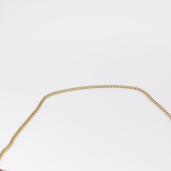 Christian Dior Trotter Canvas Chain Shoulder Bag Red Gold Auth 156497