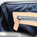 Christian Dior Trotter Canvas Romantic Shoulder Bag PVC Navy Silver Auth 156499-20