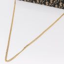 Christian Dior Trotter Canvas Chain Shoulder Bag Navy Gold Auth 156501V-8