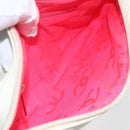 CHANEL Matelasse Cambon Line Hand Bag Calf Skin White Silver CC Auth 156503-17