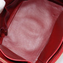 CHANEL Matelasse Vanity Hand Bag Patent leather 2way Red Gold CC Auth 156504-10
