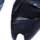 CHANEL Matelasse Chain Shoulder Bag Lamb Skin Navy Gold CC Auth 156505-10