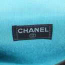 CHANEL Chain Shoulder Bag Satin Black Silver CC Auth 156506-19