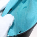 CHANEL Chain Shoulder Bag Satin Black Silver CC Auth 156506-20