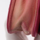 CHANEL Chain Shoulder Bag Leather Pink Silver CC Auth 156508-10