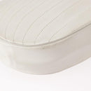 CHANEL Chain Shoulder Bag Leather White Gold CC Auth 156509-12