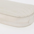 CHANEL Chain Shoulder Bag Leather White Gold CC Auth 156509-13