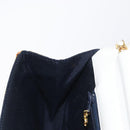 CHANEL Chain Shoulder Bag Leather White Gold CC Auth 156509-22