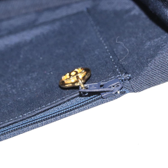 CHANEL Chain Shoulder Bag Leather White Gold CC Auth 156509