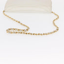 CHANEL Chain Shoulder Bag Leather White Gold CC Auth 156509-7
