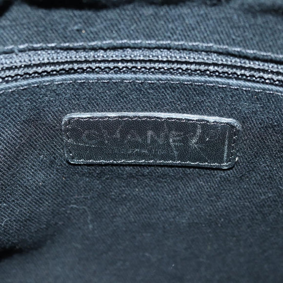 CHANEL Matelasse Chain Shoulder Bag Caviar Skin Black Silver CC Auth 156514V