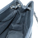 CHANEL Matelasse Chain Shoulder Bag Caviar Skin Black Silver CC Auth 156514V-20
