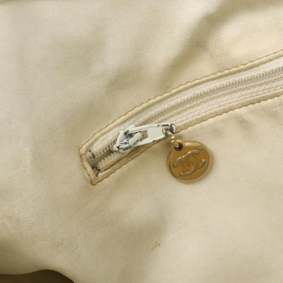 CHANEL Shoulder Bag Canvas Black Gold CC Auth 156515