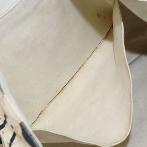 CHANEL Shoulder Bag Canvas Black Gold CC Auth 156515