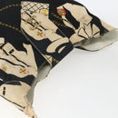 CHANEL Shoulder Bag Canvas Black Gold CC Auth 156515-6