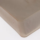 CHANEL Tote Bag rubber Gray CC Auth 156516-14