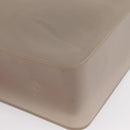 CHANEL Tote Bag rubber Gray CC Auth 156516-16