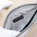 CHANEL Tote Bag rubber Gray CC Auth 156516-18