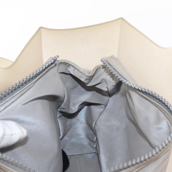 CHANEL Tote Bag rubber Gray CC Auth 156516