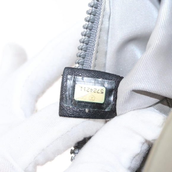 CHANEL Tote Bag rubber Gray CC Auth 156516