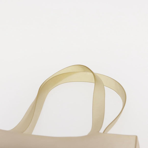 CHANEL Tote Bag rubber Gray CC Auth 156516