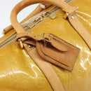 LOUIS VUITTON Monogram Vernis Mercer Boston Bag Beige M91000 LV Auth 156517-17