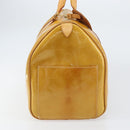 LOUIS VUITTON Monogram Vernis Mercer Boston Bag Beige M91000 LV Auth 156517-3