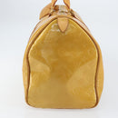 LOUIS VUITTON Monogram Vernis Mercer Boston Bag Beige M91000 LV Auth 156517-4