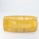 LOUIS VUITTON Monogram Vernis Mercer Boston Bag Beige M91000 LV Auth 156517-5