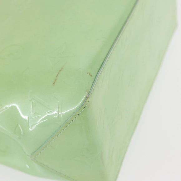 LOUIS VUITTON Monogram Vernis Reade PM Hand Bag Peppermint M91307 LV Auth 156518