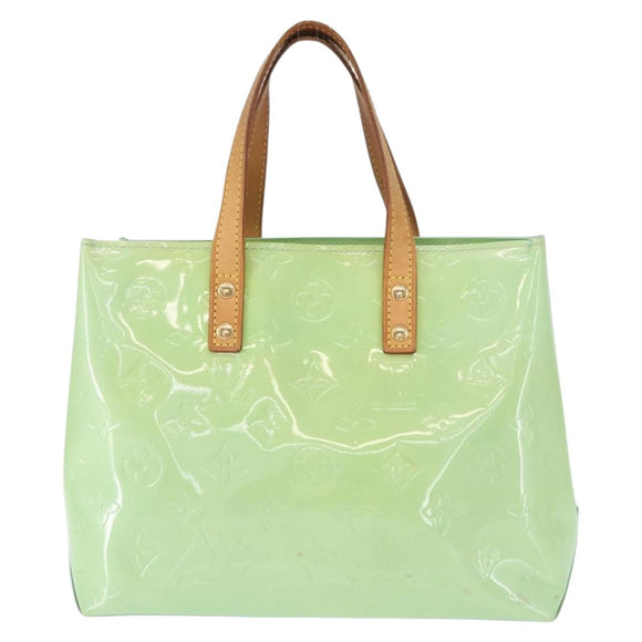 LOUIS VUITTON Monogram Vernis Reade PM Hand Bag Peppermint M91307 LV Auth 156518