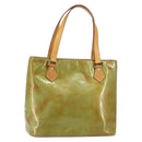 LOUIS VUITTON Monogram Vernis Houston Hand Bag Baby Blue M91005 LV Auth 156520-1