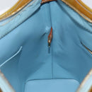 LOUIS VUITTON Monogram Vernis Houston Hand Bag Baby Blue M91005 LV Auth 156520-22