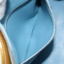 LOUIS VUITTON Monogram Vernis Houston Hand Bag Baby Blue M91005 LV Auth 156520-23