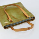 LOUIS VUITTON Monogram Vernis Houston Hand Bag Baby Blue M91005 LV Auth 156520-6