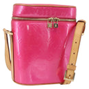 LOUIS VUITTON Vernis Sullivan Vertical Bag Fuchsia Pink M91259 LV Auth 156526V-1