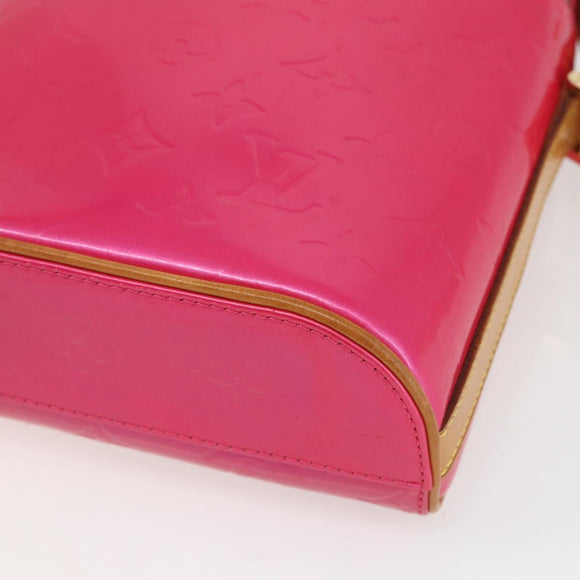 LOUIS VUITTON Vernis Sullivan Vertical Bag Fuchsia Pink M91259 LV Auth 156526V