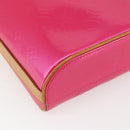 LOUIS VUITTON Vernis Sullivan Vertical Bag Fuchsia Pink M91259 LV Auth 156526V-15