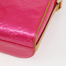 LOUIS VUITTON Vernis Sullivan Vertical Bag Fuchsia Pink M91259 LV Auth 156526V-16