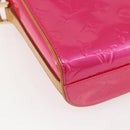 LOUIS VUITTON Vernis Sullivan Vertical Bag Fuchsia Pink M91259 LV Auth 156526V-17