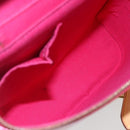 LOUIS VUITTON Vernis Sullivan Vertical Bag Fuchsia Pink M91259 LV Auth 156526V-10